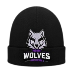 Melton Wolves Beanie - Black