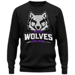 Melton Wolves Crewneck Jumper - Black